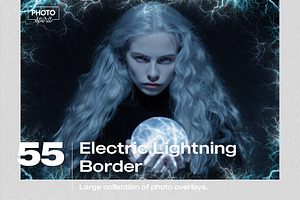 Electric Lightning Border Overlays
