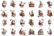 Quirky Christmas Santa Clipart, an Illustration by Sublimation Artist (Thumbnail 2 of 6)