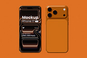 iPhone 17 Pro Mockup Bundle Set, an iPhone Mockup by Rielismee (Thumbnail 5 of 5)