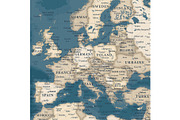 Vector World Map - Large&Detailed, an Illustration by PorcuPen Works (Thumbnail 5 of 7)
