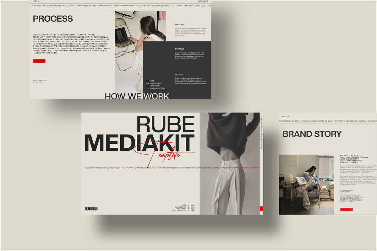 RUBE | Fashion Media Kit, a Presentation Template by CreativexGenius (Photo 4 of 10)