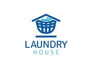 Laundry House Logo Template, a Branding & Logo Template by HueNestify (Thumbnail 1 of 3)