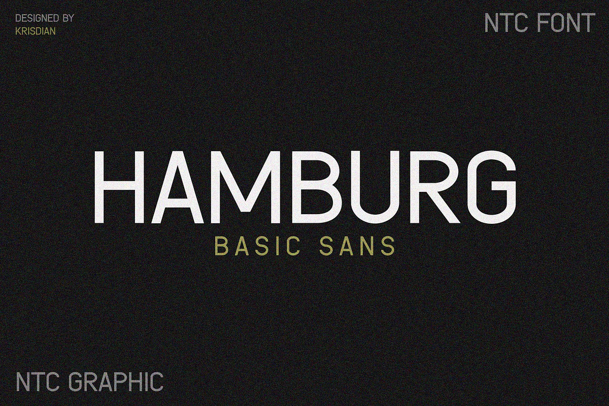 HAMBURG - Basic Sans Font, a Sans Serif Font by NTC Graphic (Photo 1 of 5)