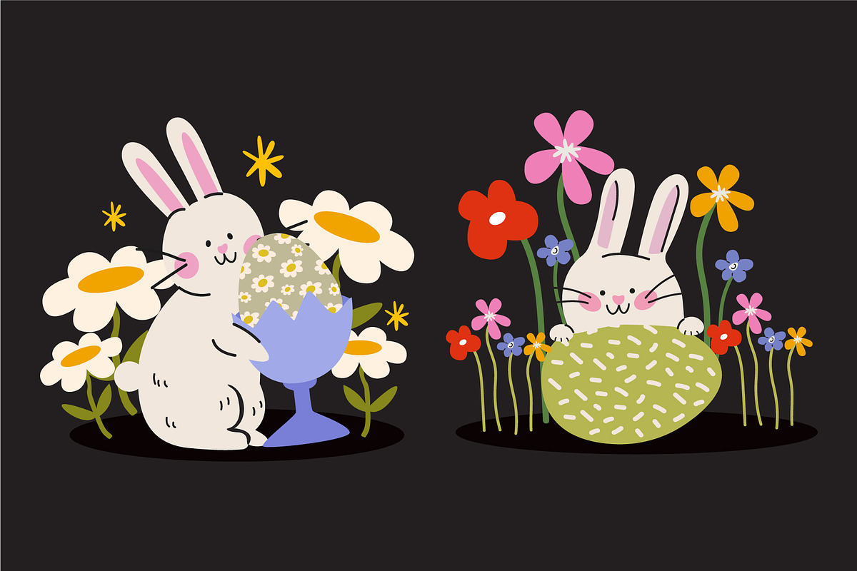 Cozy Easter Vector Clipart, a Decorative Illustration by Luamor (Photo 2 of 8)