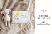 7x5 Baby Shower Card Mockup, a Mockup by EmpaviMockups (Thumbnail 5 of 7)