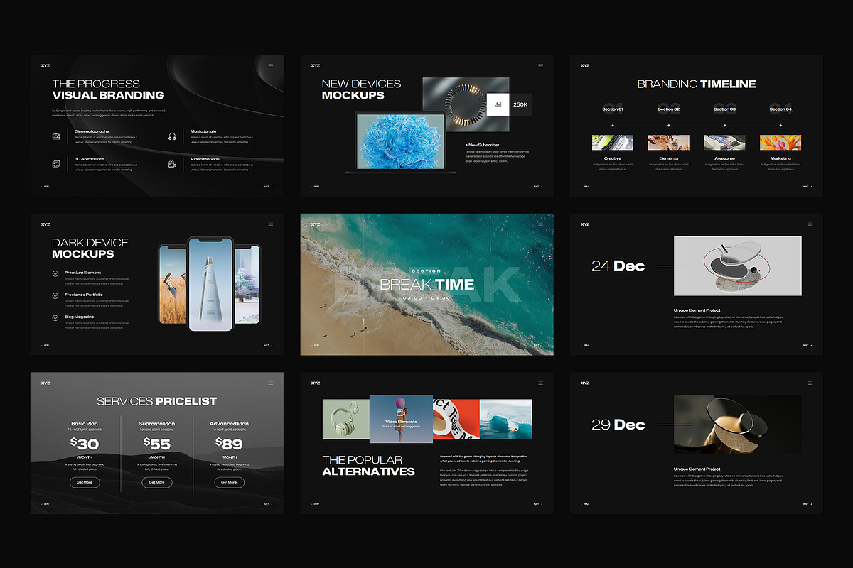 XYZ Presentation Template Design, a Presentation Template by Rocketstill (Photo 5 of 7)