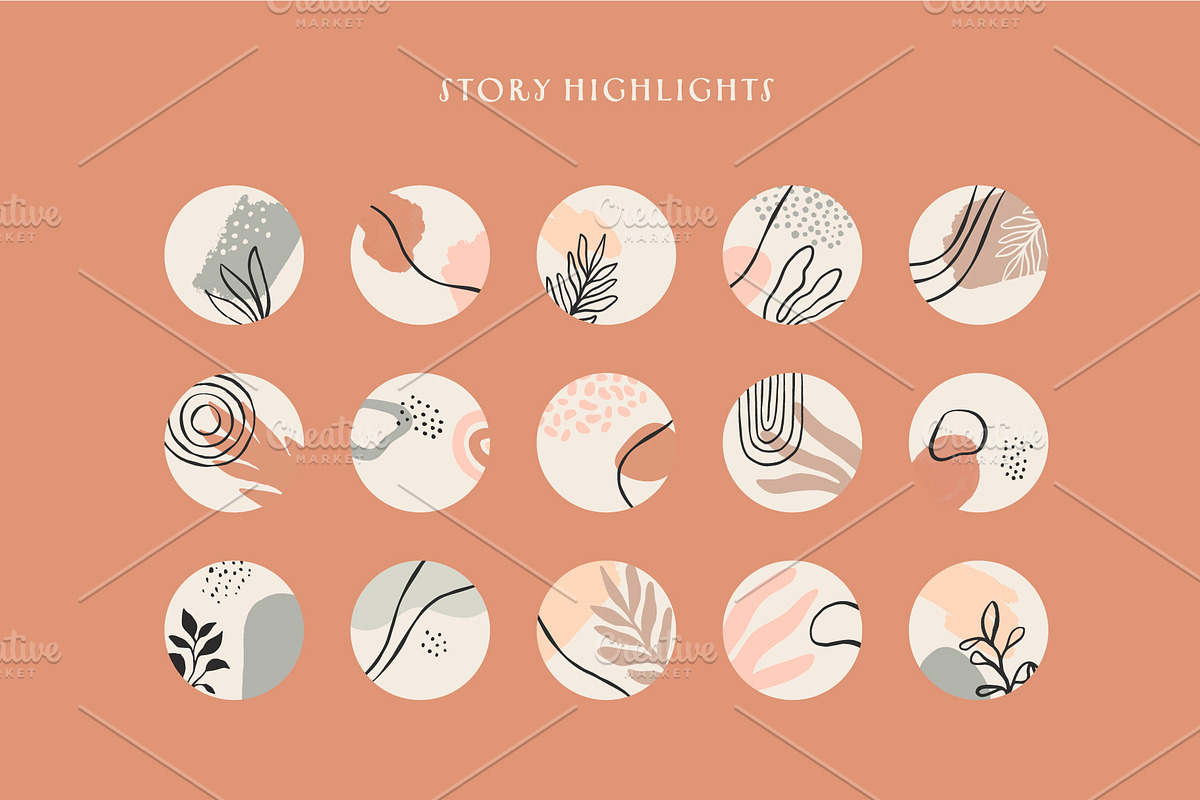 Fine Organic Shapes, a Background Graphic by Dedraw Studio (Photo 3 of 11)