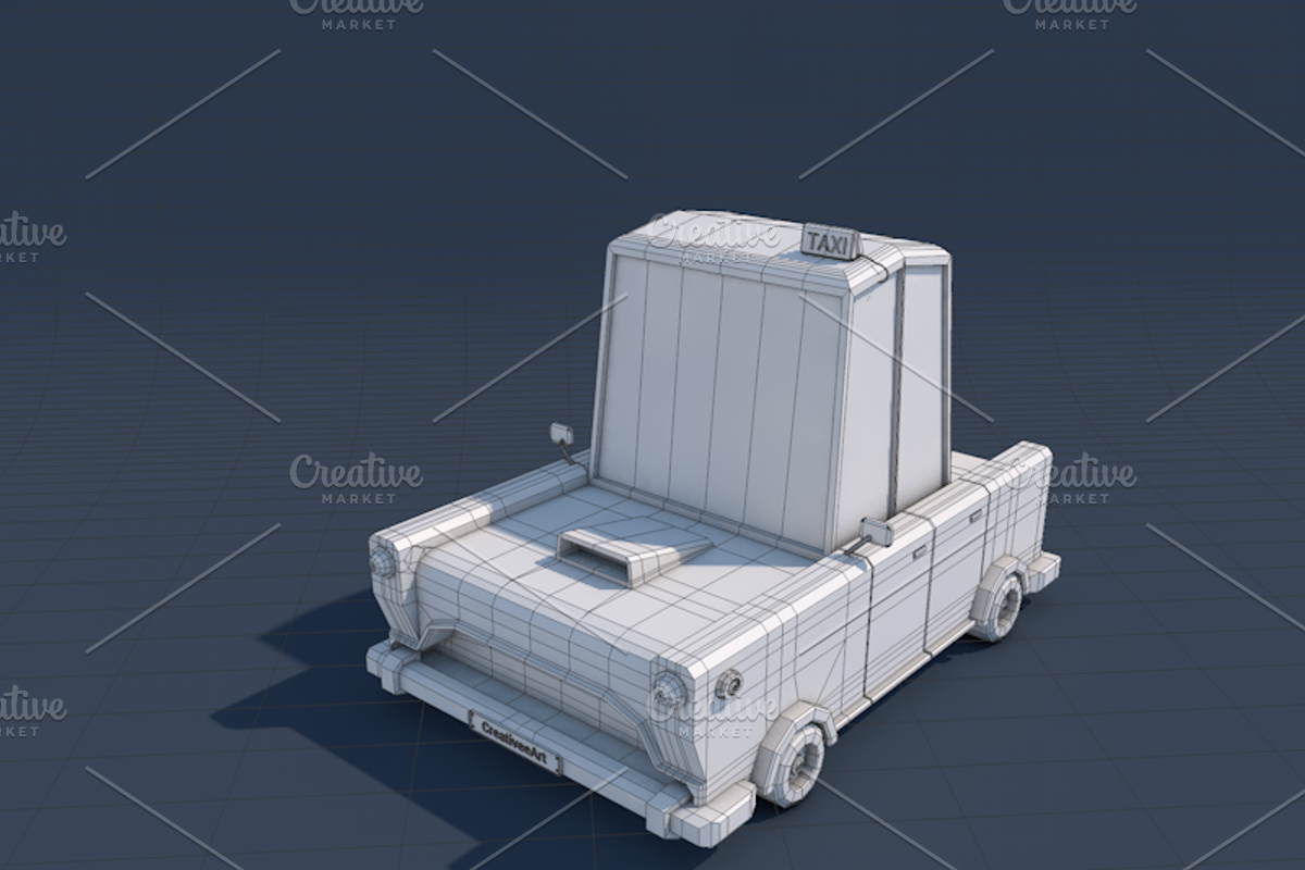 Ultimate Low Poly City Cars Pack, a Cars & Vehicle 3D Model by CreativeeArt (Photo 45 of 54)