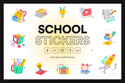 120 School Stickers, an Education Illustration by Vectors Market (Thumbnail 1 of 5)