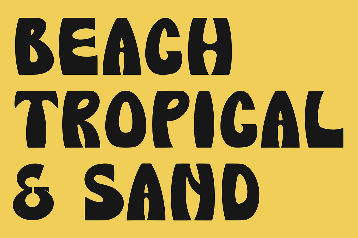 Tropicoz Allcaps Handrawn Font, a Sans Serif Font by Maulana Creative (Photo 2 of 7)