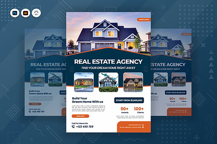 Real Estate Poster, a Poster Template by Fannan Studio