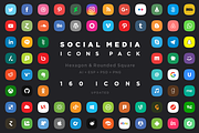 160 Social Media Icon, an Icon by LunarPixel (Thumbnail 1 of 4)