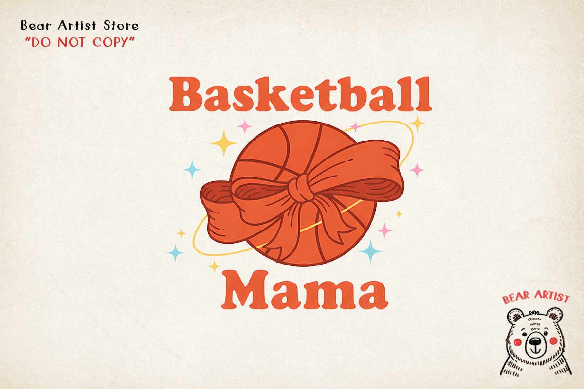 Cute Basketball Mom & Game Day, a Sport Illustration by GlitterCraft (Photo 42 of 101)