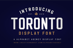 TORONTO DISPLAY FONT