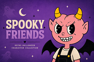 Spooky Friends- Halloween Collection, a Seasonal Illustration by Alina Sh