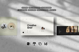 Creative Brief Template, a Presentation Template by White Graphic