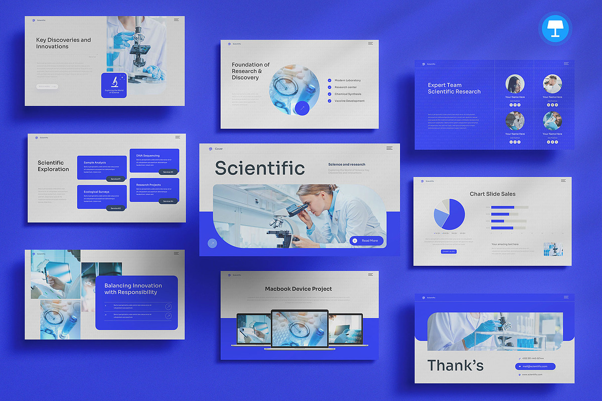 Science and Research Keynote, a Presentation Template by Pixslides (Photo 1 of 7)