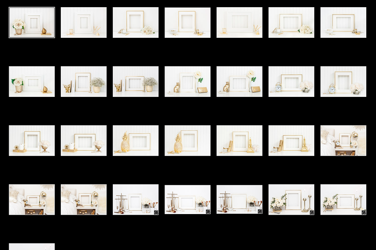 Gold Frames Stock Photo Bundle, a Print Template by Styled Stock House (Photo 4 of 4)