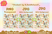 Whimsical Kitchen Harvest Seamless, a Background Graphic by K.JackArtwork (Thumbnail 2 of 8)