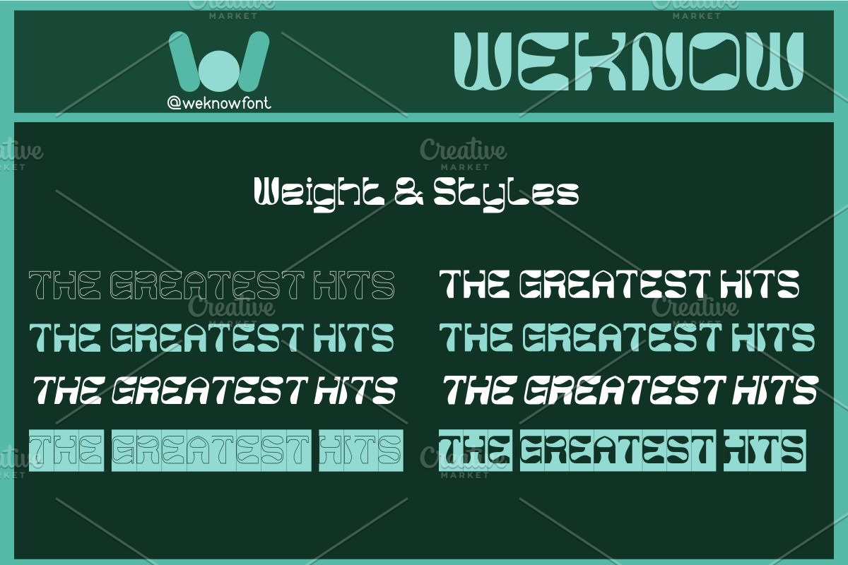 The Greatest Hits font, a Font by weknow (Photo 6 of 7)