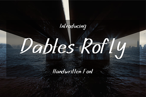 Dables Rofly Handwritten Font
