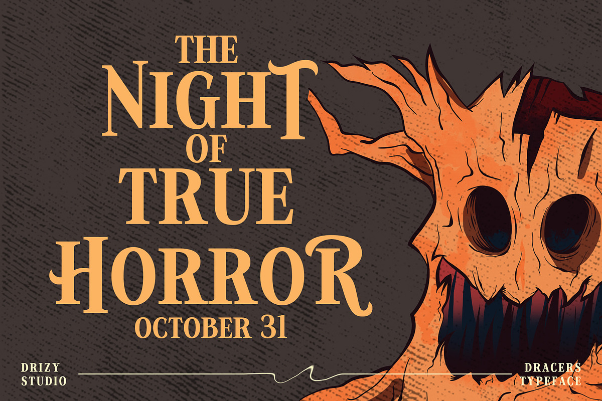 Dracers – Halloween Font, a Font by Drizy (Photo 4 of 10)