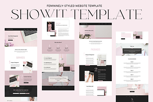 AMELIE- Elegant Chic Showit Template