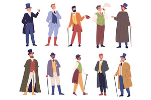 Victorian gentlemen. English, a Person Illustration by Stock-Smart-Start