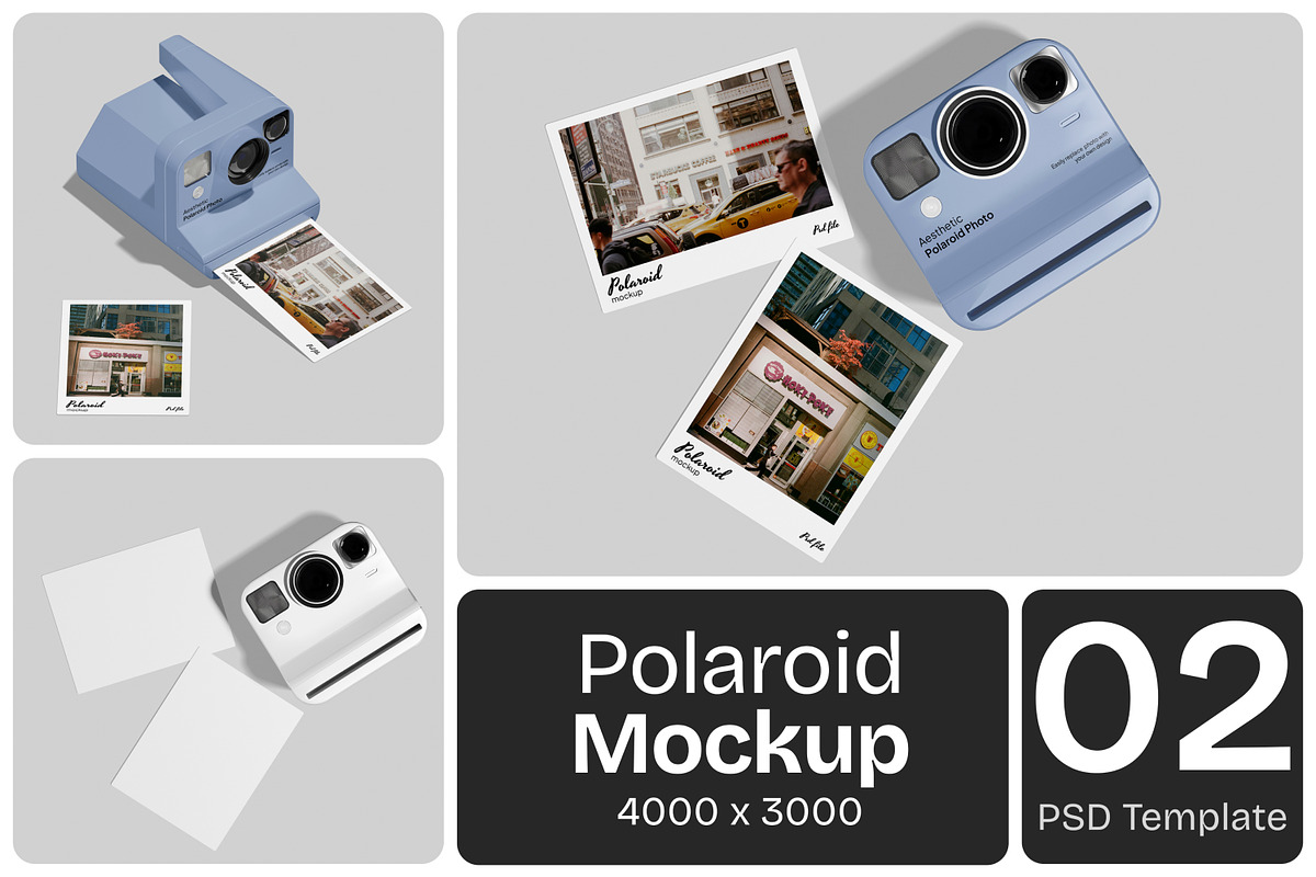 Polaroid Mockup, a Wearable Device Mockup by Permadi Creative (Photo 1 of 4)