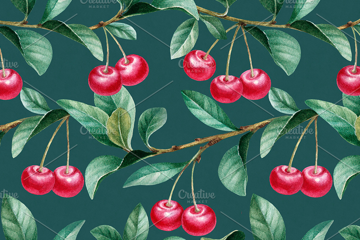 Watercolor berries kit, a Food Illustration by Sundra (Photo 3 of 11)