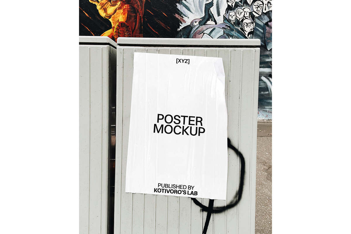 Street Poster Mockup 20, a Poster Template by Kotivoro (Photo 1 of 3)
