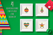 christmas geometric type+MORE 90%OFF, a Background Graphic by Cienpies Design (Thumbnail 5 of 8)
