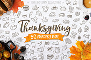 Thanksgiving - Hand Drawn Icons, an Icon by Good Stuff No Nonsense (Thumbnail 1 of 7)