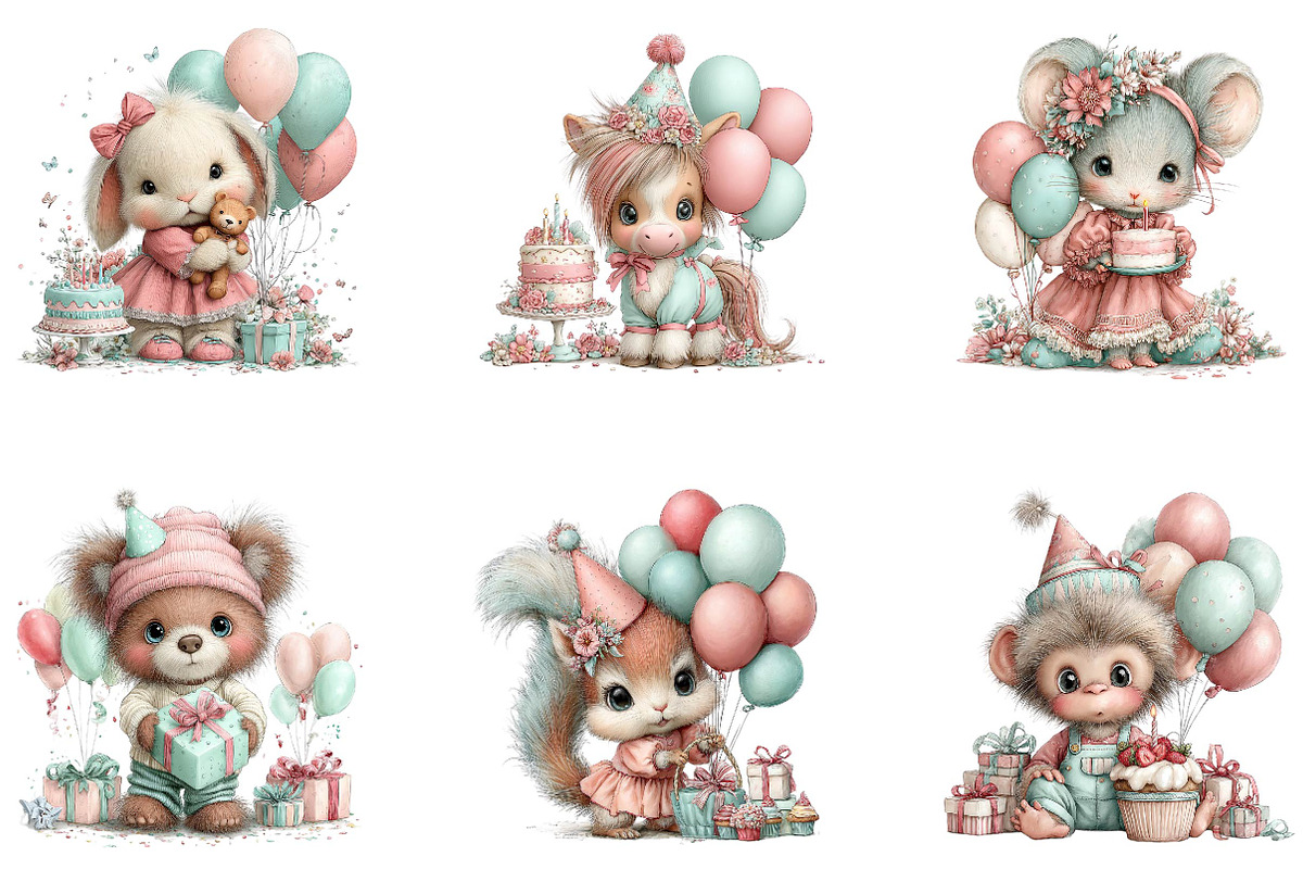 Birthday Character Tshirt Clipart, a Seasonal Illustration by CreationArt (Photo 4 of 5)