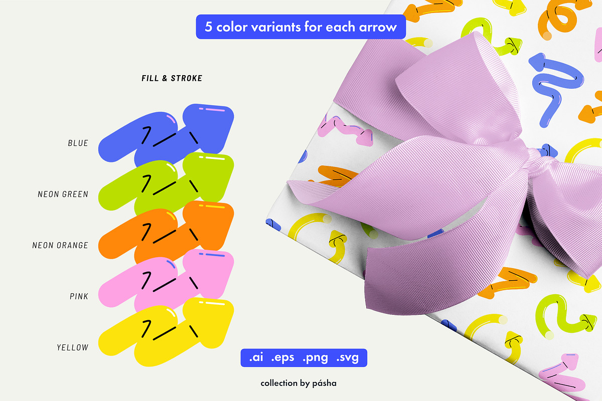 Rounded Arrows - Light & Airy, an Object Graphic by Pásha (Photo 3 of 6)