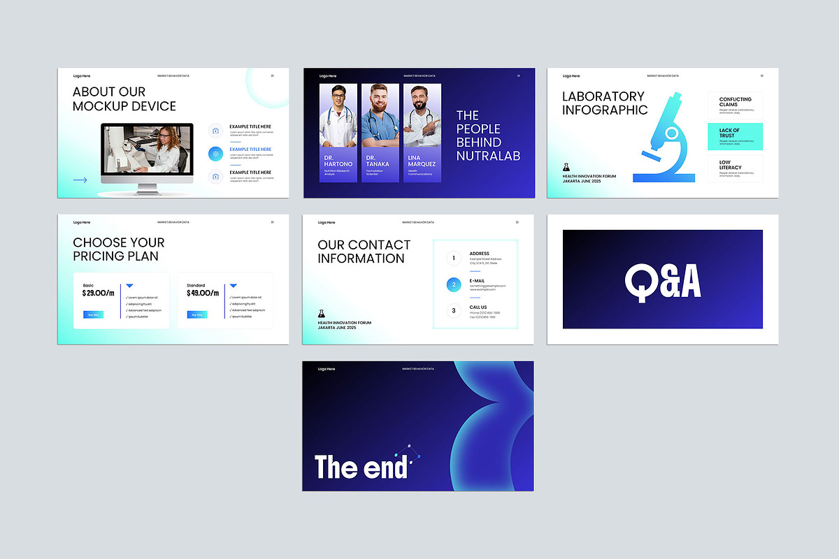 Nutrition Research Lab Presentation, a Presentation Template by KreateTribe (Photo 2 of 5)