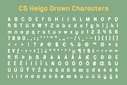 CS Helga Drawn, a Sans Serif Font by Craft Supply Co. (Thumbnail 8 of 8)