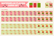 2 full sets Watermelon Playing Cards, an Object Graphic by BabySofja (Thumbnail 5 of 5)