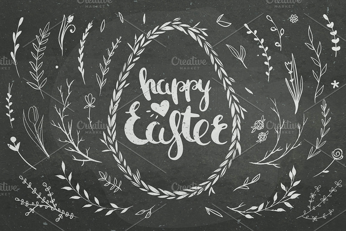 Easter Doodles and clip art, an Illustration by harmonia_green_art (Photo 2 of 4)
