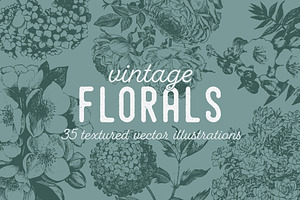 VINTAGE FLORALS | 35 Vectors
