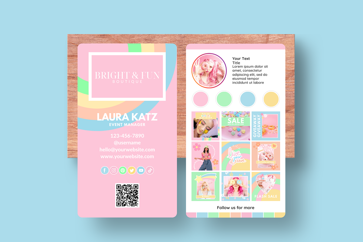 Business Card Template for Business, a Business Card Template by SunshineStudioBoutique (Photo 7 of 9)
