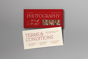 Photography Promo Voucher, a Card Template by graphicook