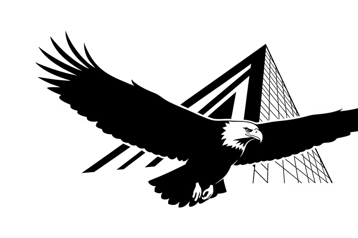Powerful eagle flying wall art desig, an Illustration by Amazin_art (Photo 9 of 31)