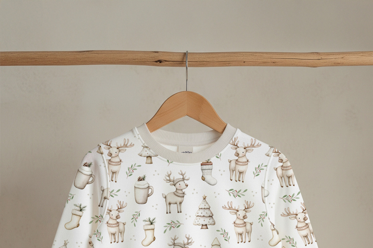 Christmas Reindeer seamless pattern, a Pattern Graphic by Kreeya Art Shop (Photo 2 of 15)