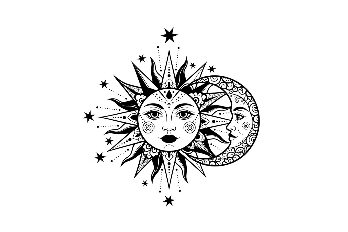 Sun Moon Celestial Mandala Bundle, an Illustration by Gaye Art (Photo 27 of 31)
