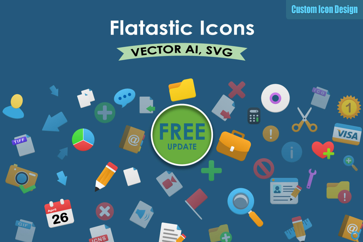 570 Vector Flatastic icons, an Icon by CustomIconDesign (Photo 1 of 3)