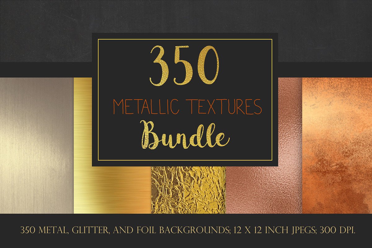 Metallic textures bundle, a Texture Graphic by Paper Farms (Photo 1 of 16)