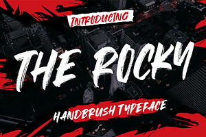 The Rocky Handbrush Typeface