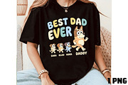 Best Dad Ever T-Shirt PNG, a Seasonal Illustration by DreamCafeArt (Thumbnail 3 of 4)