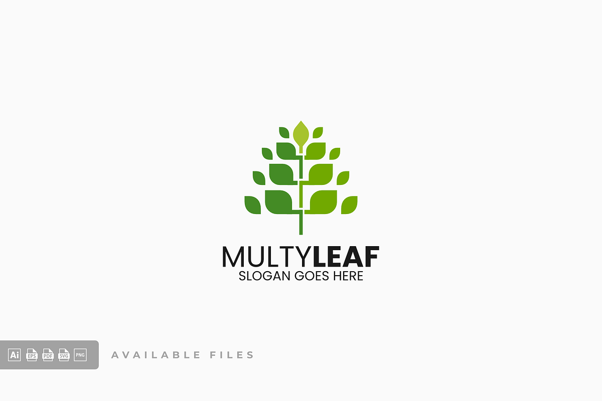 Leaf Simple Mascot Logo, a Branding & Logo Template by ivan_artnivora